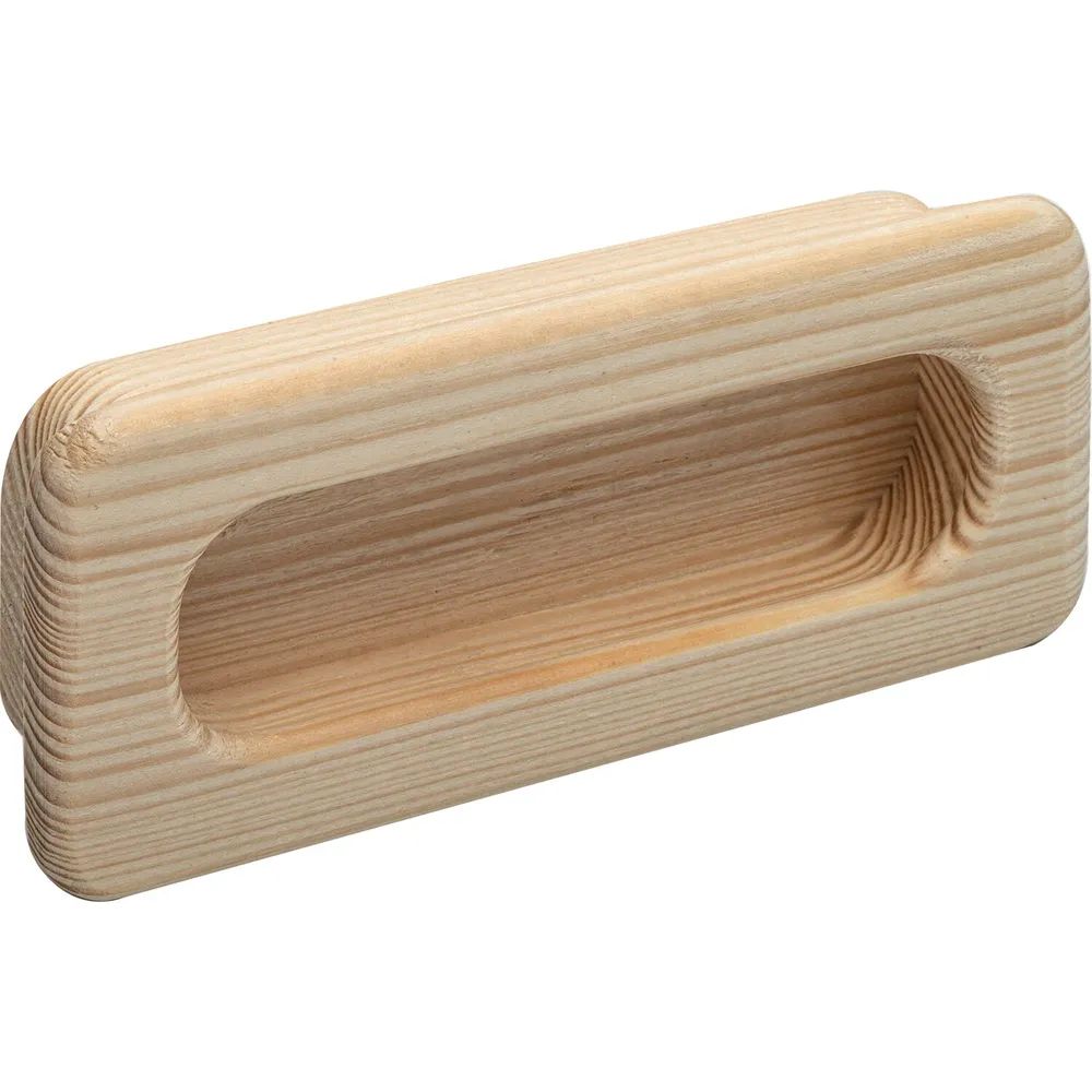 Alles im Griff Muschelgriff Cidras Breite 110 mm, Einlassmaß 102 x 42 mm, Fichte roh