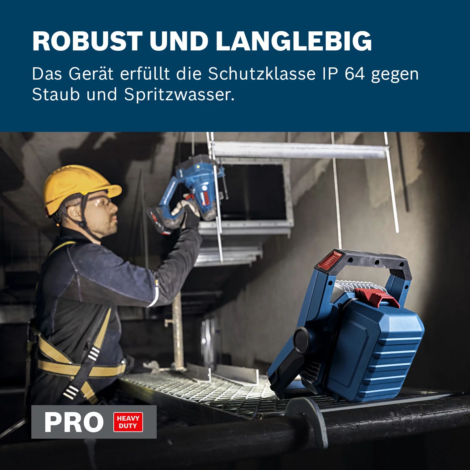Bosch GLI18V-3000 Akku-Bauleuchte - 3000lm solo