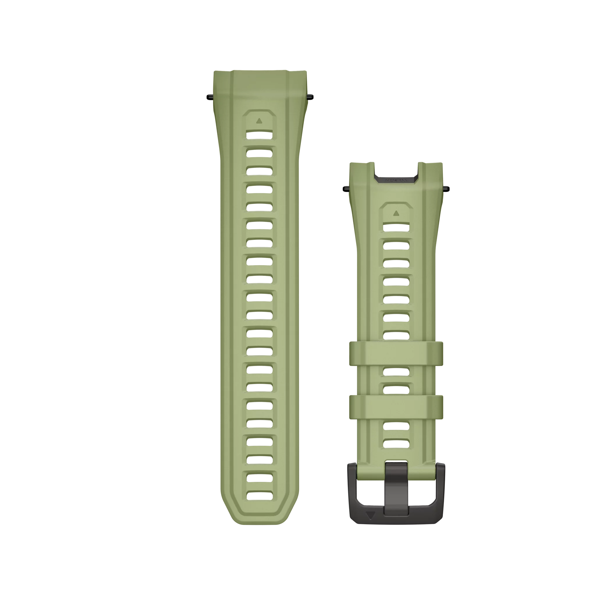 Garmin Wechselarmband 26 mm Silikon Farngrün mit Teilen aus Edelstahl Schwarz 