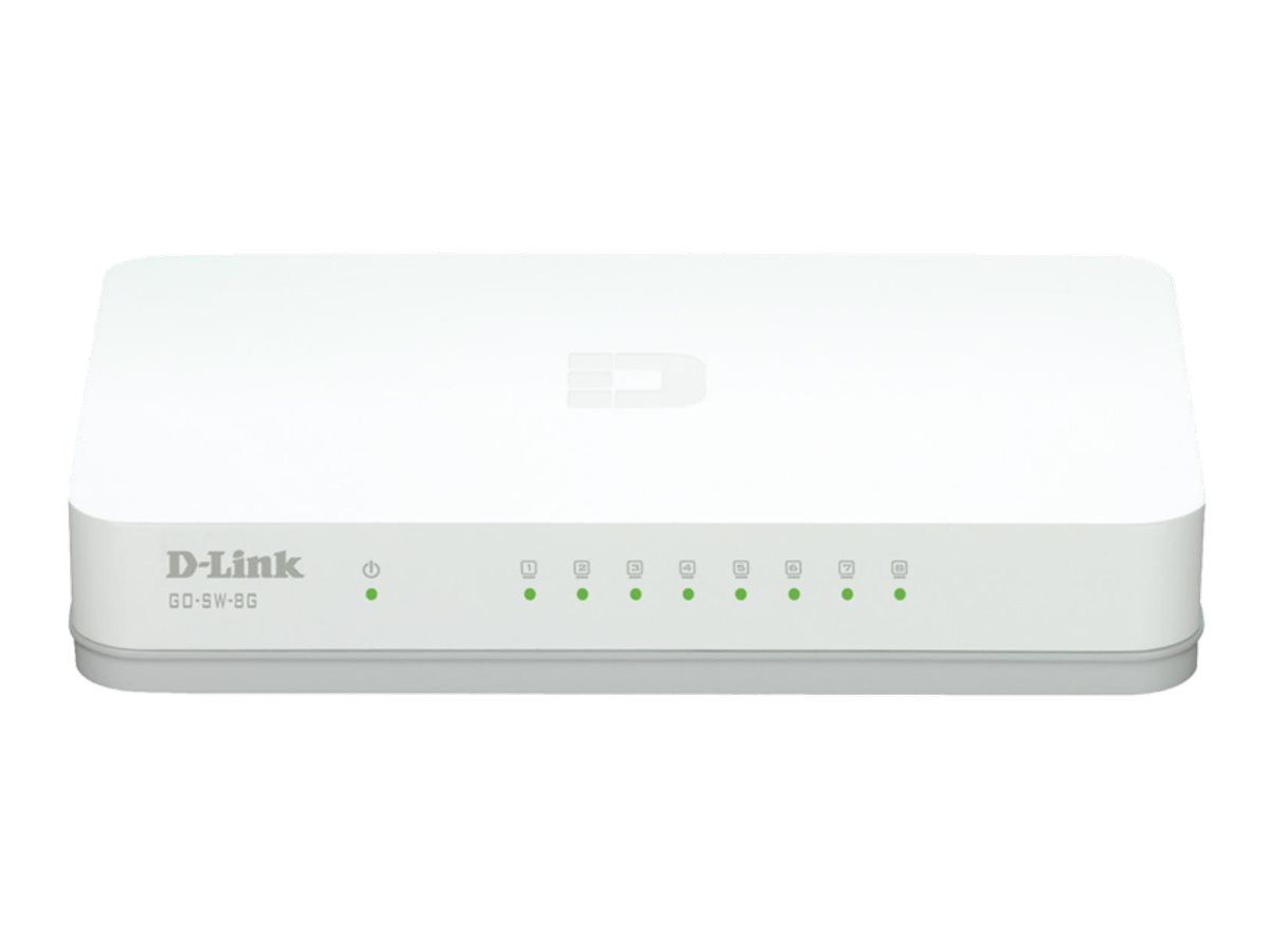 D-Link GO-SW-8GE - Switch - unmanaged - 8 x 10/100/1000