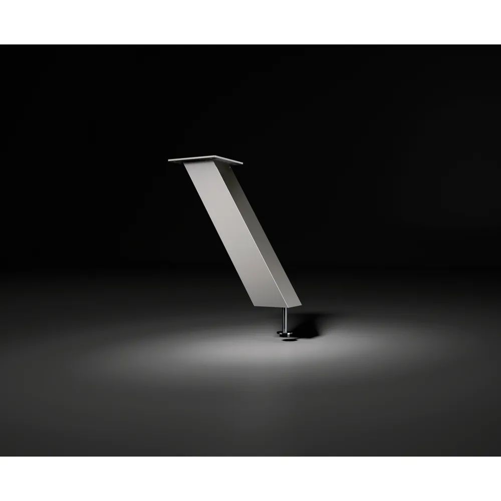 Ebb Beschlagtechnik GmbH Beschlagtechnik Barkonsole Capri 50 x 50 x 170 mm schräg Aluminium Edelstahl Effekt