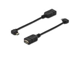 DIGITUS USB Adapter / Konverter, OTG, micro B/St - A/Bu, 0,15m