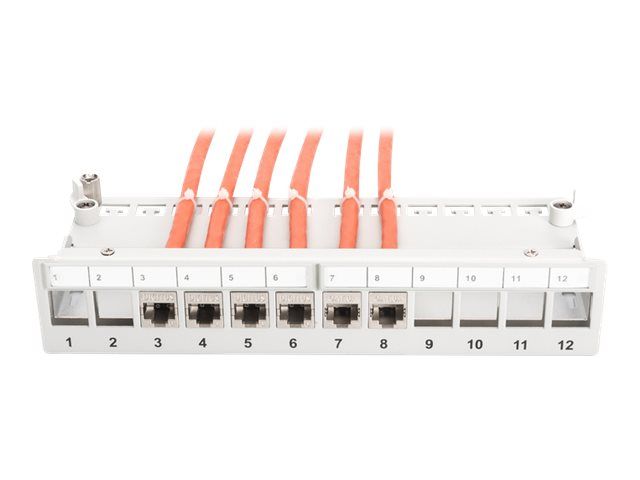 DIGITUS Modulares Desktop Patch Panel, geschirmt, 12-Port