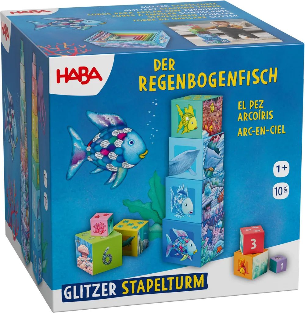 Habermaass GmbH & Co. KG Glitzer Stapelturm Der Regenbogenfisch