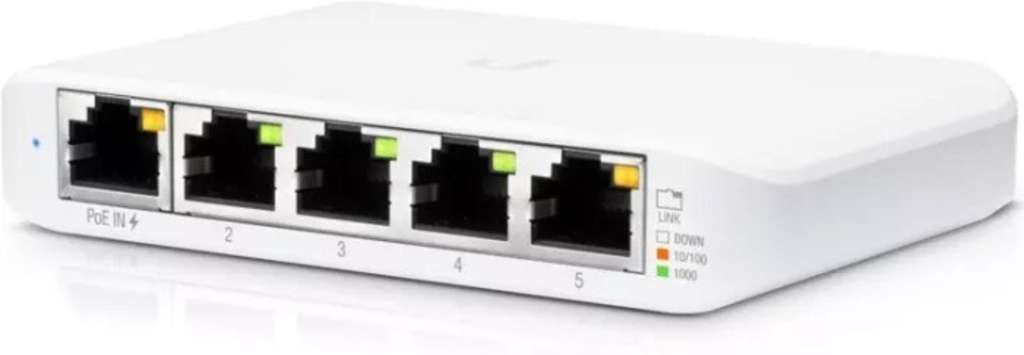 Ubiquiti UniFi Switch USW Flex Mini - Switch - Smart - 4 x 10/100/1000 + 1 x 10/100/1000 (PoE+)