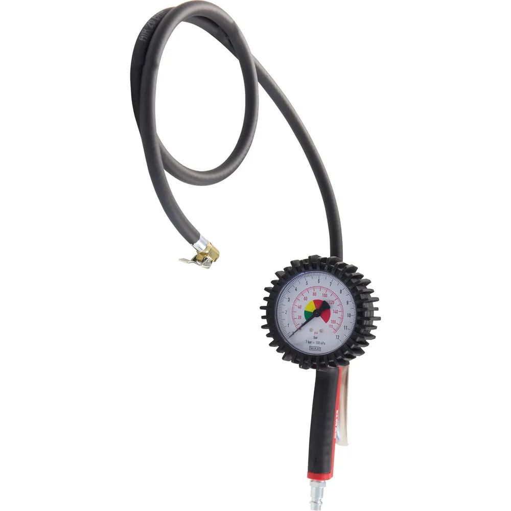 ELMAG Entwicklungs und Handels GmbH 23501 Werkzeuge Hand Reifenfüller 60 GE mit Zwillingsstecker u. Präzisionsmanometer 0 - 10 bar