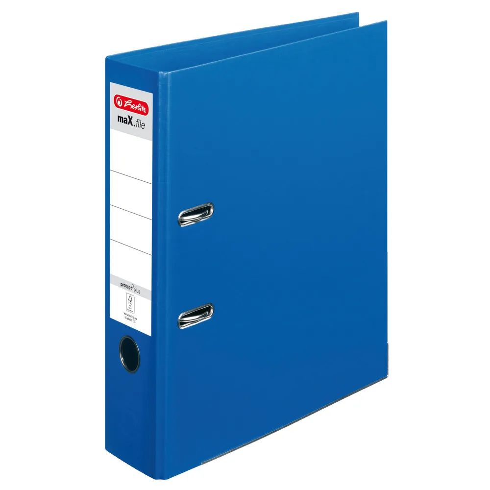herlitz Ordner maX.file protect plus A4 8cm blau