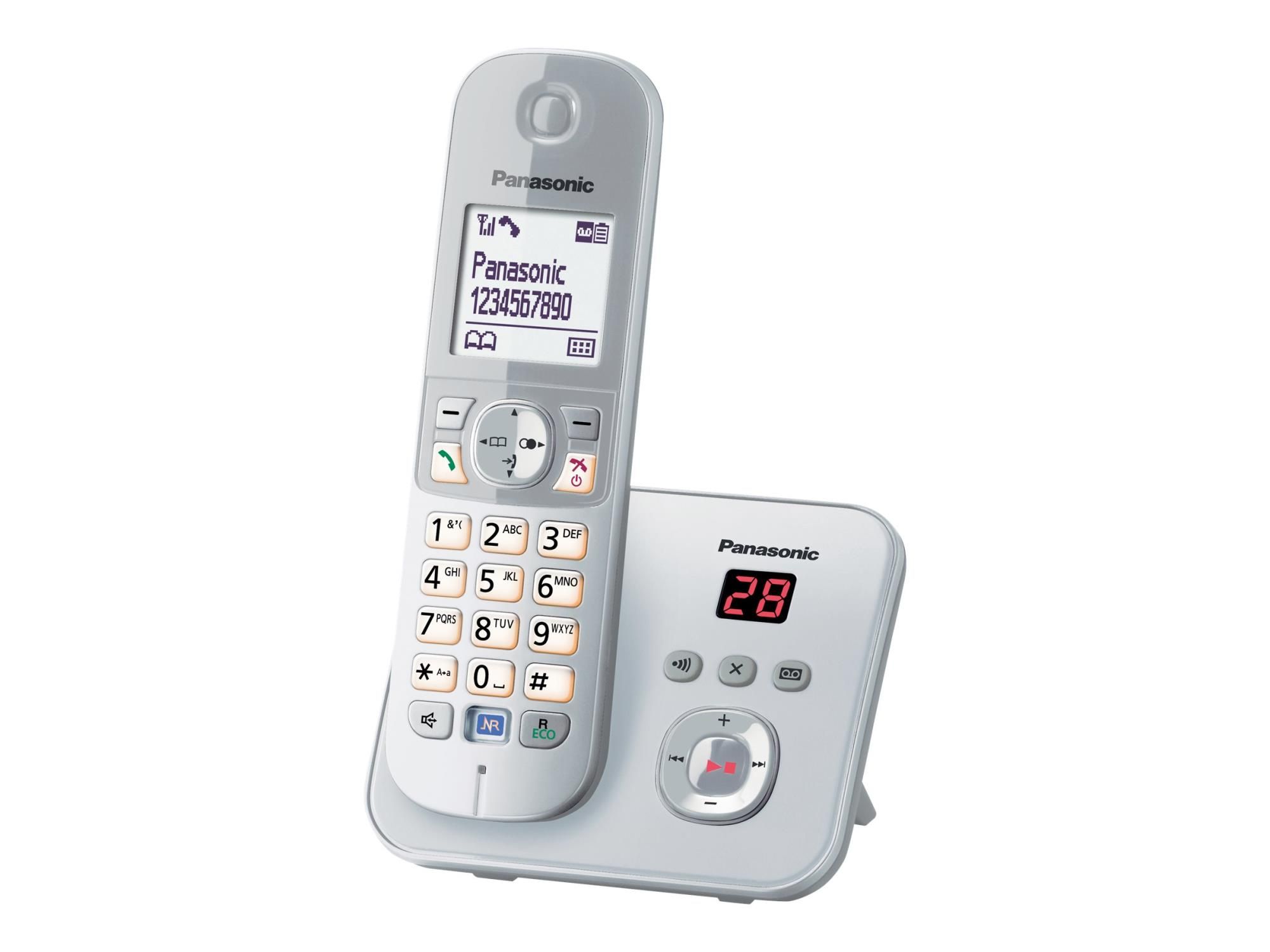 Panasonic KX-TG6821 - Schnurlostelefon - Anrufbeantworter mit Rufnummernanzeige