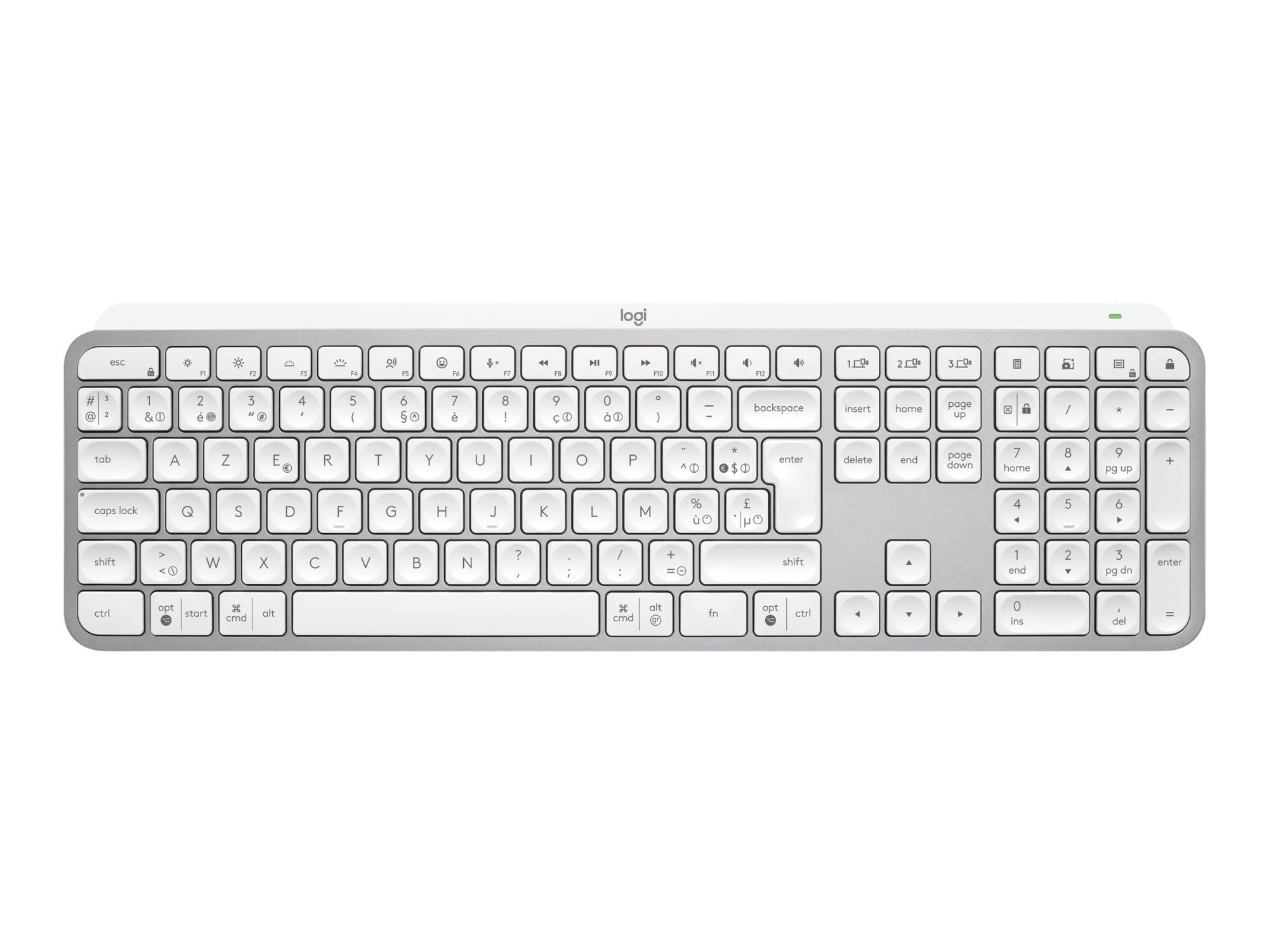 Logitech MX Keys S - Tastatur - hinterleuchtet - kabellos - Bluetooth LE - QWERTY - Nordisch (Dänisch/Finnisch/Norwegisch/Schwedisch)