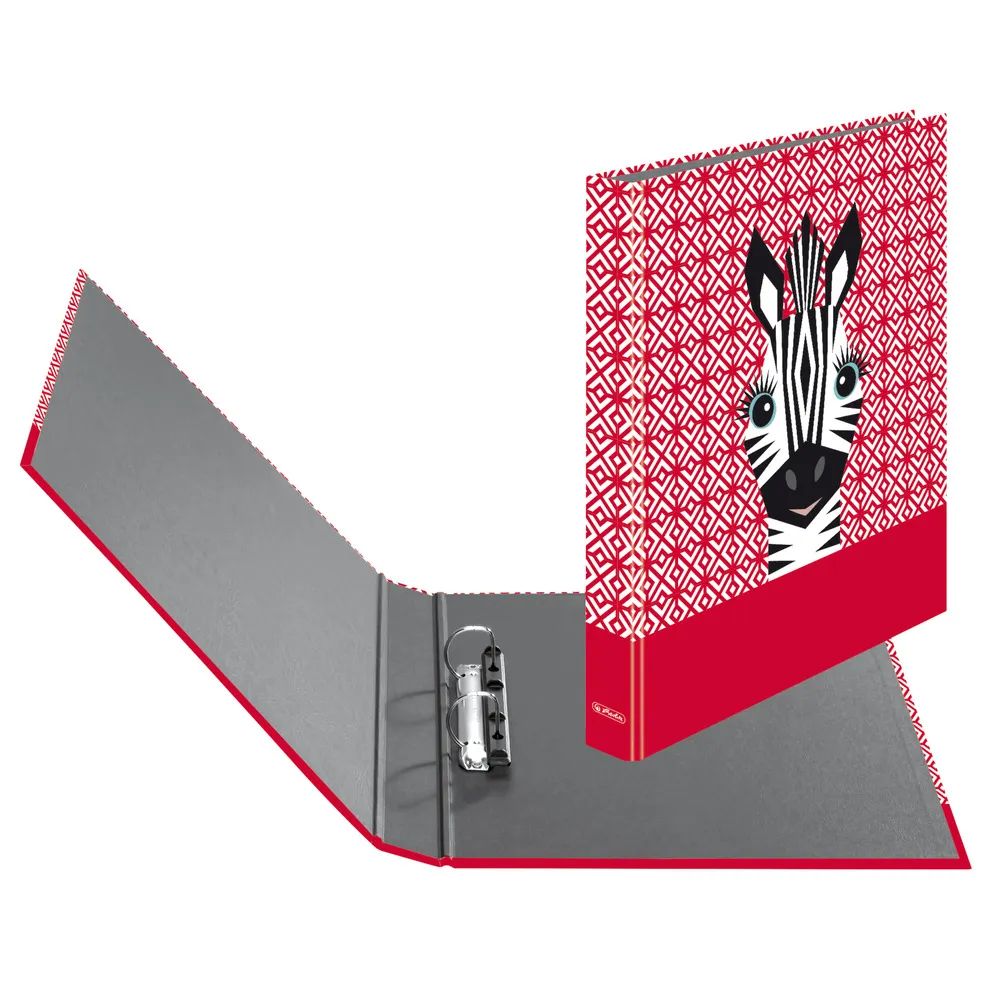 herlitz Ringbuch maX.file 2-Ring A4 Cute Animals Zebra