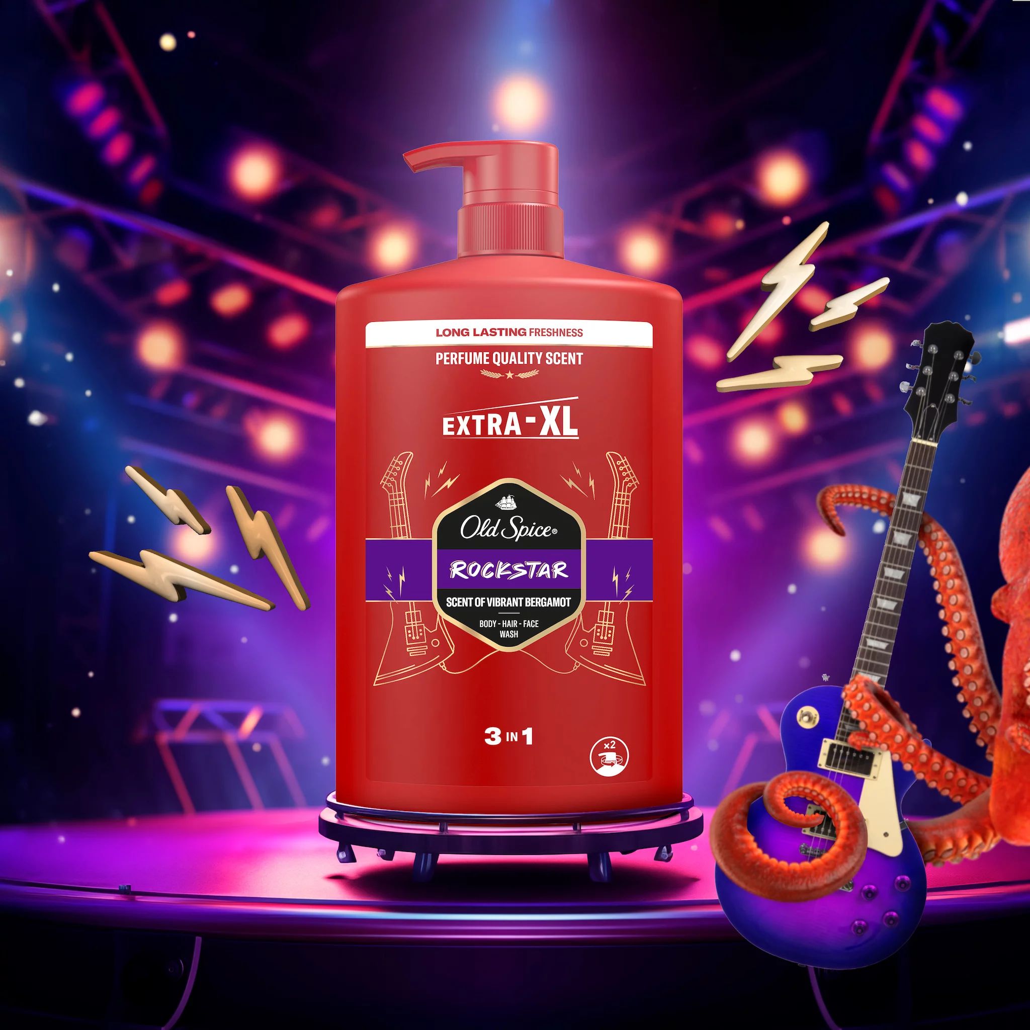 Old Spice 3-in-1 Duschgel Rockstar
