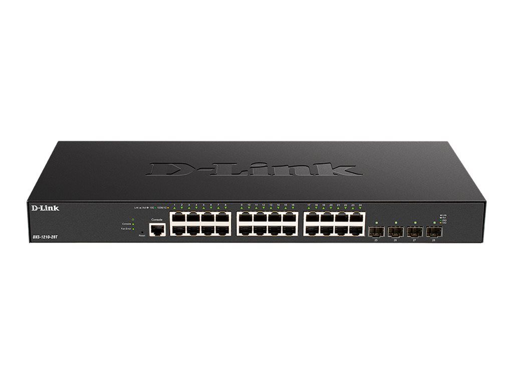 D-Link DXS 1210-28T - Switch - Smart - 24 x 10GBase-T + 4 x 25 Gigabit SFP28