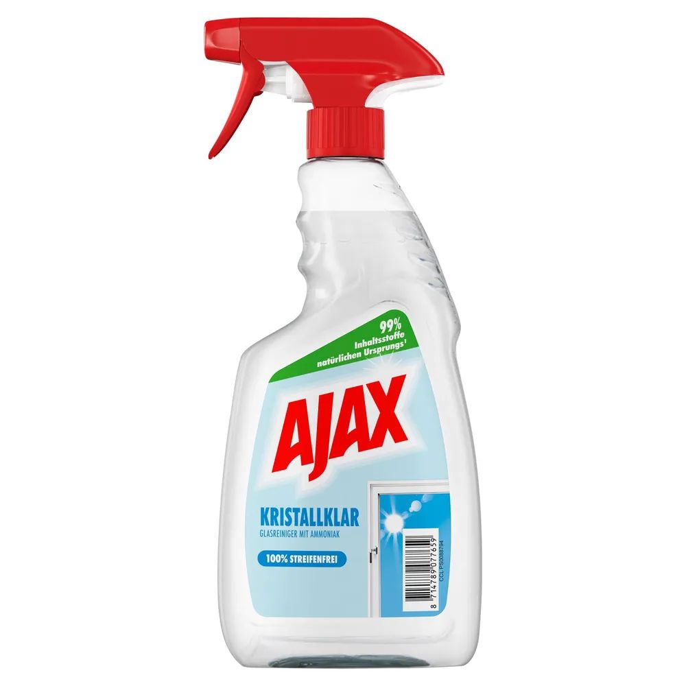 Ajax Streifenfrei Glasreiniger, für ein funkelndes und glasklares Ergebnis, 500 ml
