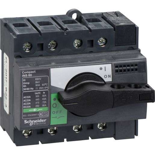 Schneider Electric LASTTRENNSCHALTER 80A 4-POL. / SCHN.E INS 80 INTERPACT 28905