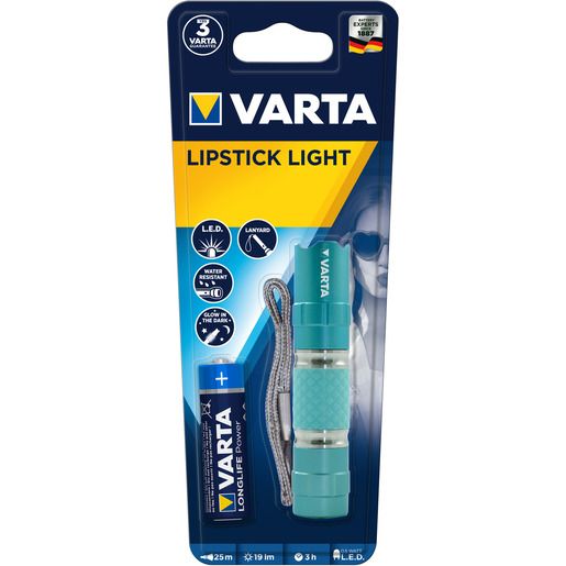 Varta TASCHENLAMPE LIPSTICK 1AA / VARTA 16617301421 TÜRKIS 16617301421