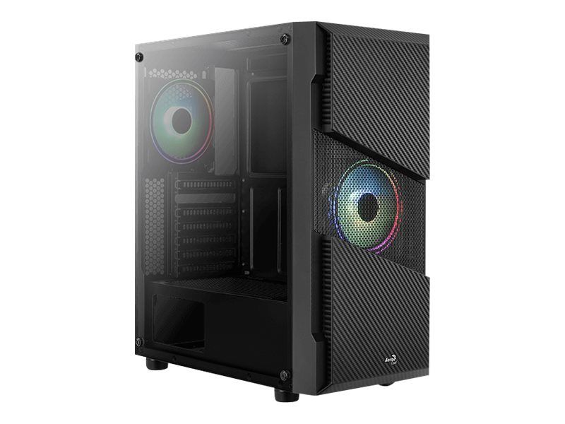 AEROCOOL ADVANCED TECHNOLOGIES AeroCool Menace Saturn RGB - Tempered Glass Edition - Tower - ATX - Seitenteil mit Fenster (gehärtetes Glas)