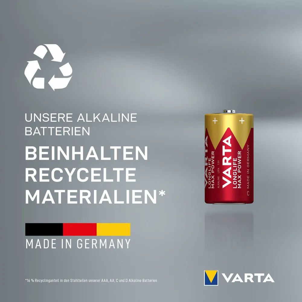 VARTA LONGLIFE Max Power C Blister 2