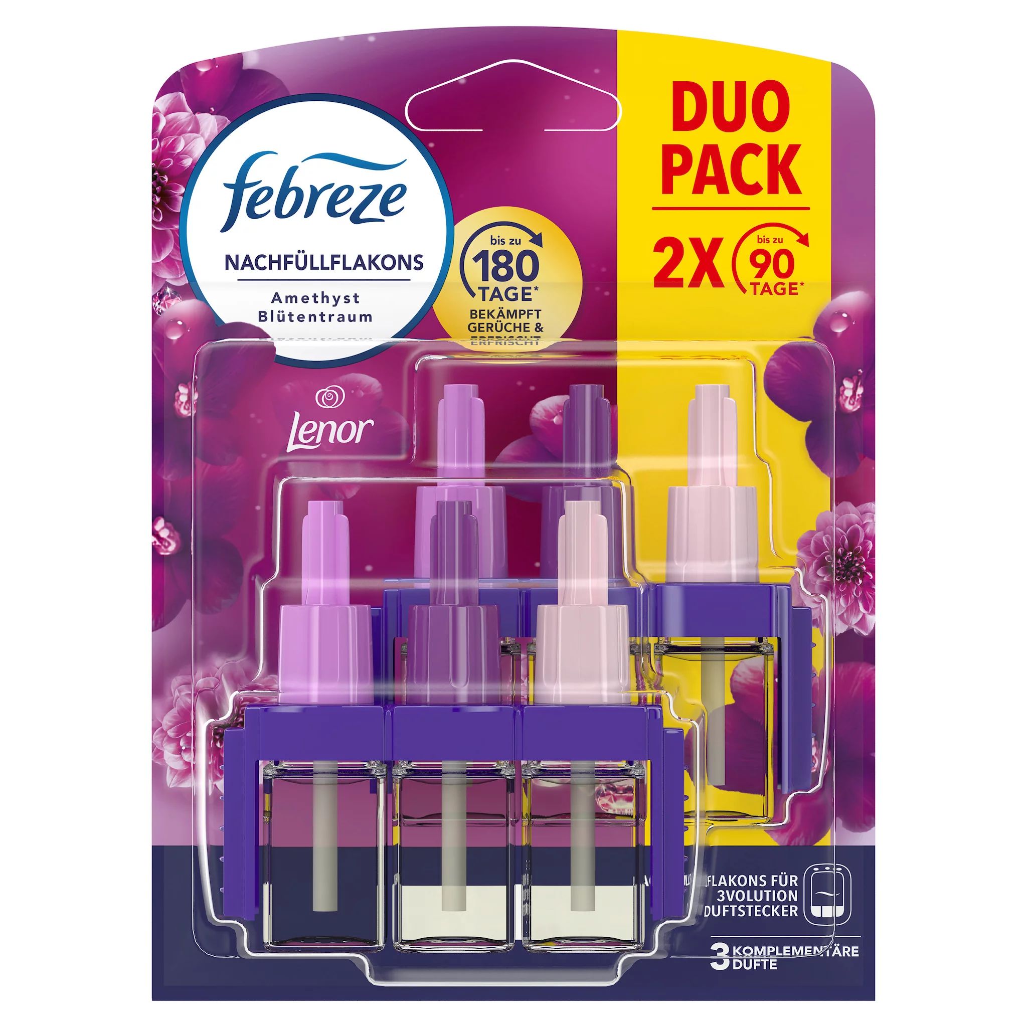 Febreze 3Volution Duftstecker Nachfüllflakon Lenor Amethyst Duo