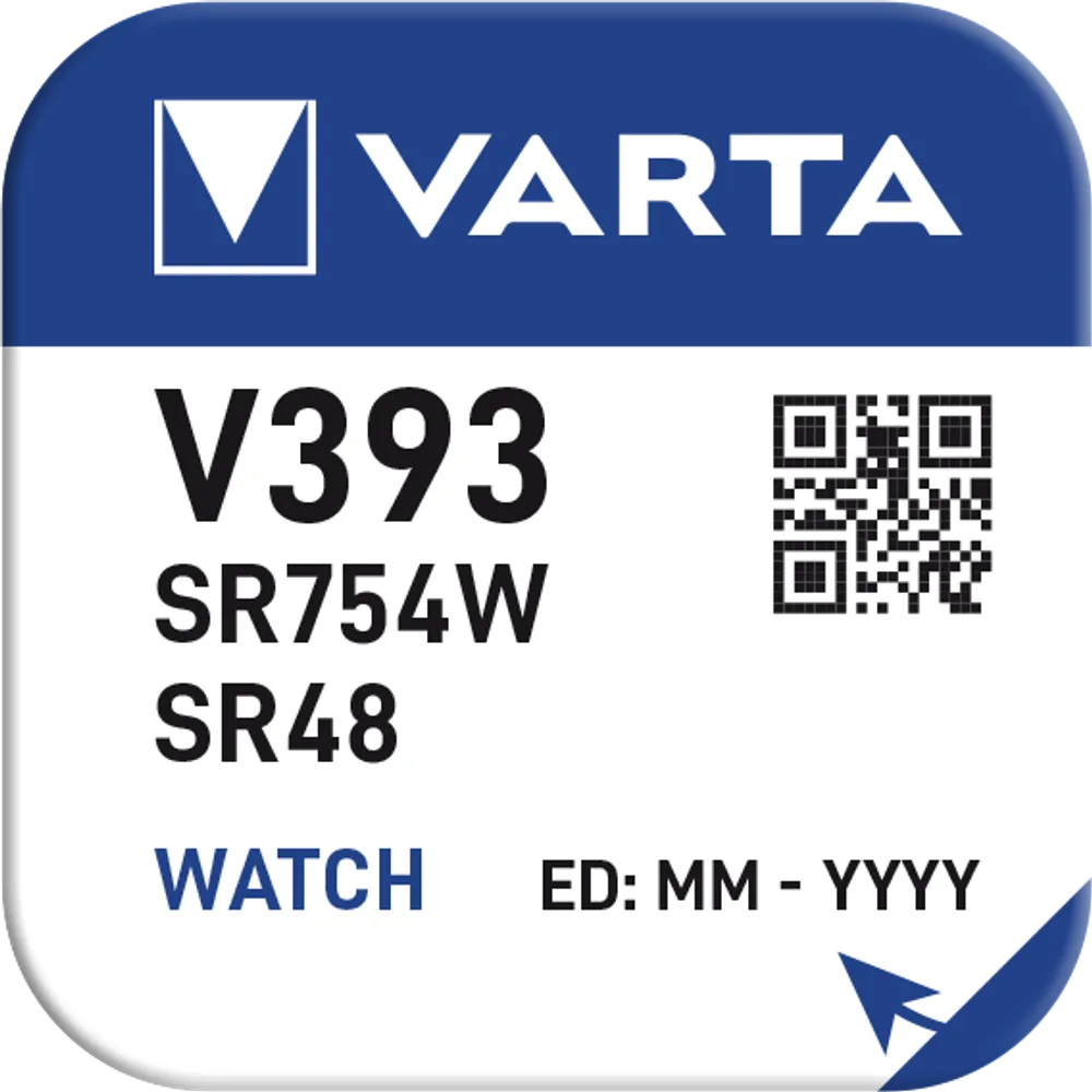 VARTA SILVER Coin V393/SR48 Napfblister 1