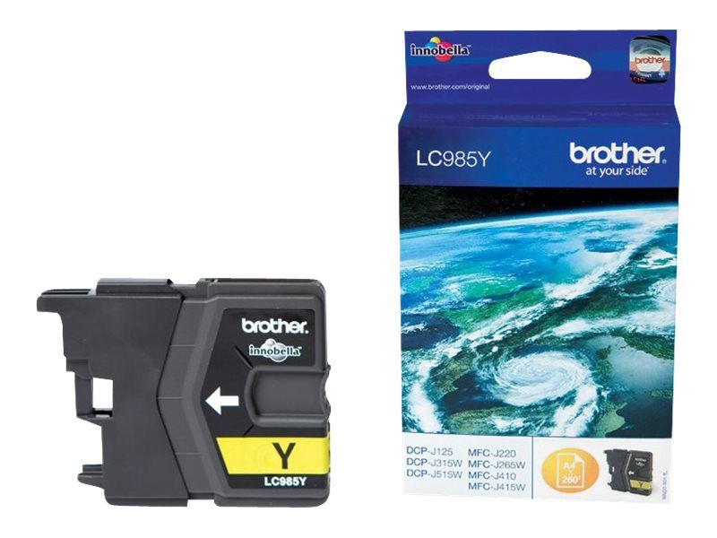 Brother LC985Y - Gelb - original - Blister mit akustischem / elektromagnetischem Alarm