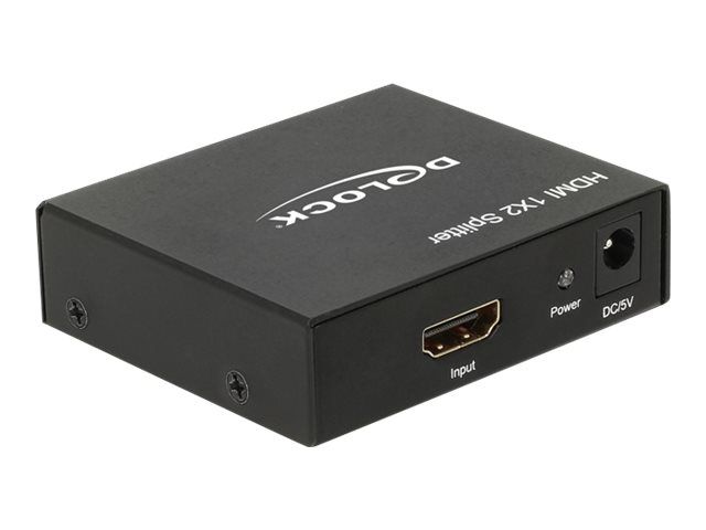 Delock HDMI Splitter 1 x HDMI in > 2 x HDMI out 4K