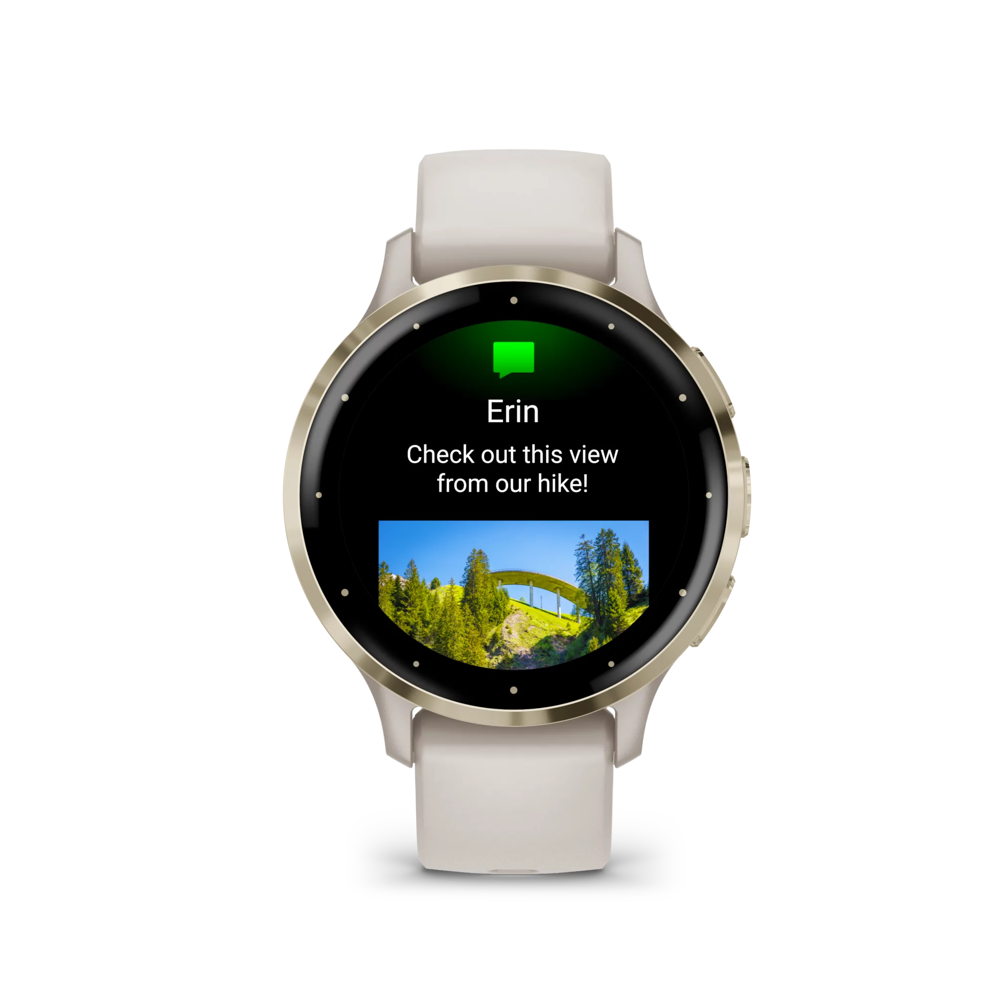 Garmin VENU 3S, Elfenbein/Softgold