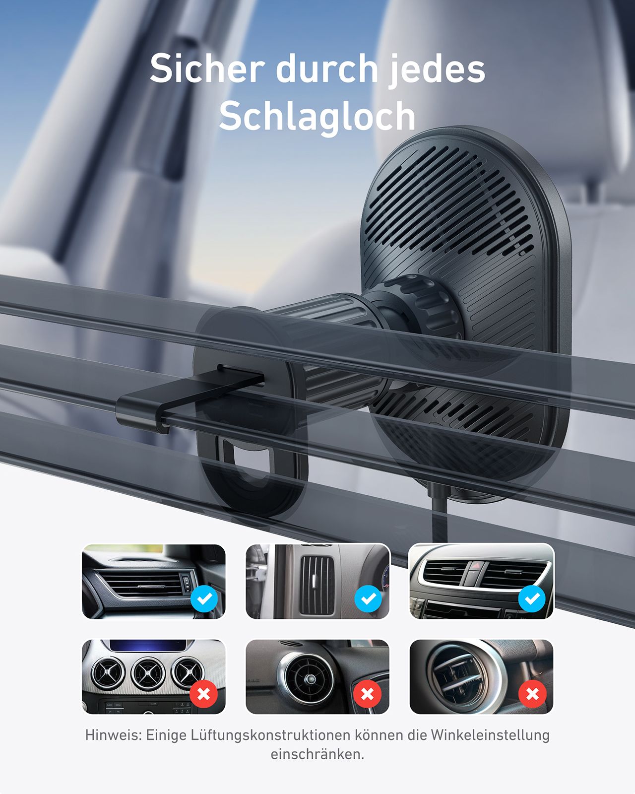 Anker Innovations Anker Prime - Netzteil - GaN - 100 Watt - 5 A - 3 Ausgabeanschlussstellen (2 x USB-C, USB Typ A)