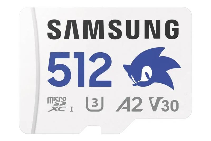 Samsung PRO Plus MB-MD512SA - Sonic the Hedgehog Flash-Speicherkarte (microSDXC-an-SD-Adapter inbegriffen)