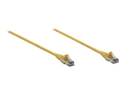 Intellinet Network Patch Cable, Cat6, 2m, Yellow, CCA, U/UTP, PVC, RJ45, Gold Plated Contacts, Snagless, Booted, Lifetime Warranty, Polybag - Patch-Kabel - RJ-45 (M)