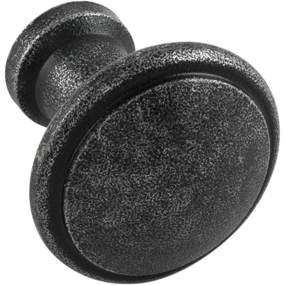 Halcö Knopf Söll ø 40 mm, Tiefe 32 mm, Eisen verzinkt schwarz passiviert