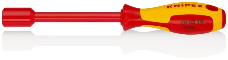 KNIPEX Steckschlüssel mit Schraubendrehergriff, VDE 2-K, SW: 13 mm