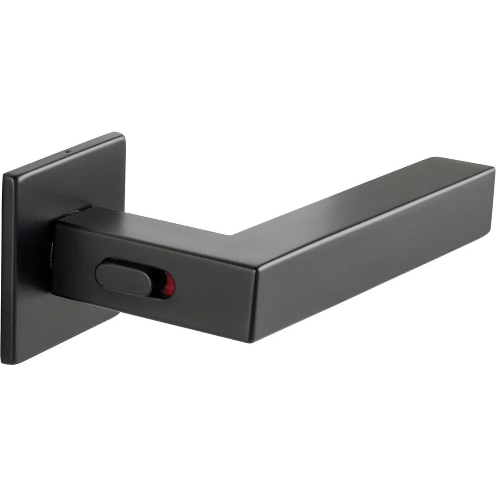 MARCHESI Drückerpaar SQUARE Smart Look, Türstärke 50-57 mm, Edelstahl schwarz