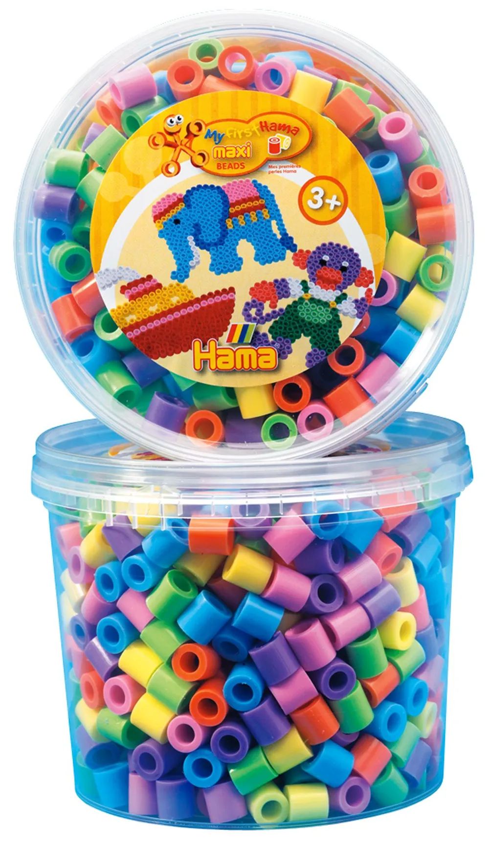 Malte Haaning Plastic A/S HAMA Maxi Perlen Dose pastellton 600St