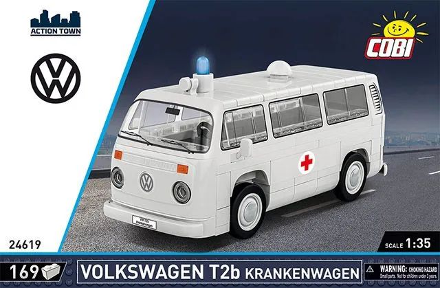 Cobi Volkswagen T2b Krankenwagen grau Maßstab 1 35