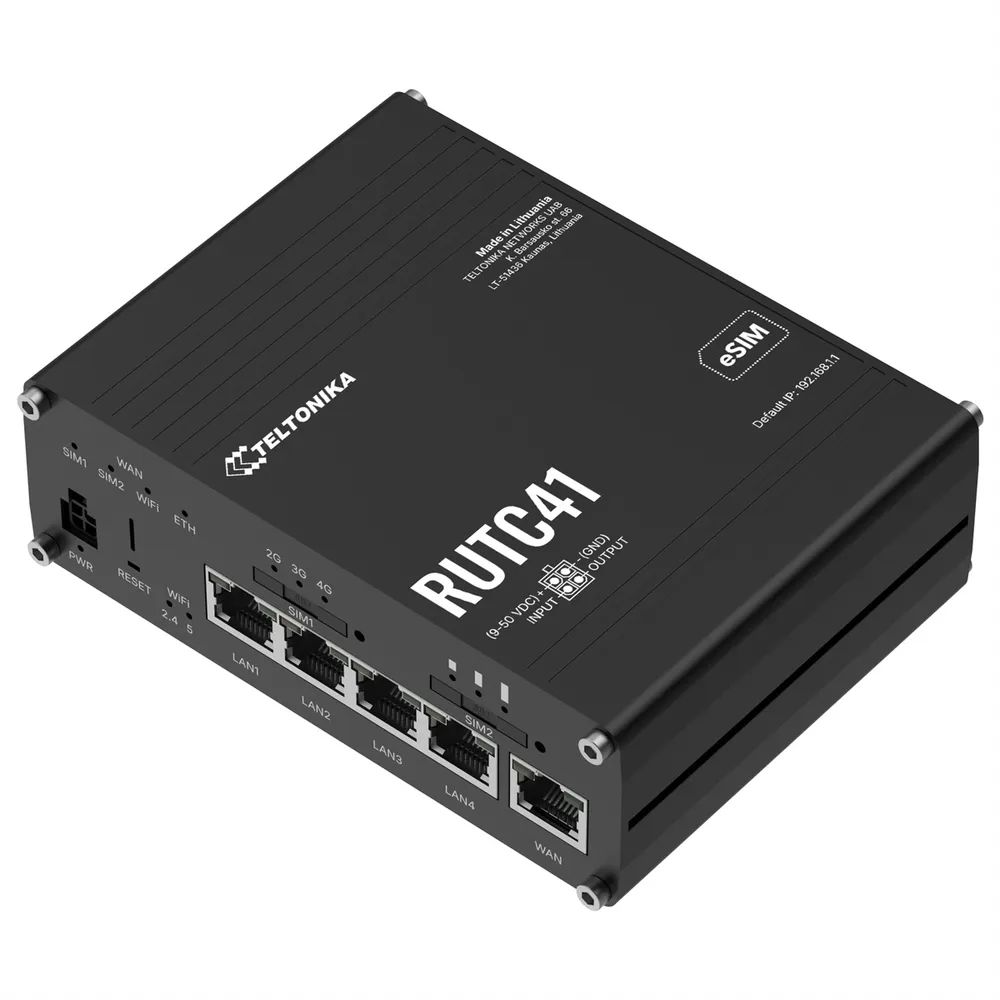 Teltonika · Router· RUTC41· 4G Edge - Router - 1 Gbps
