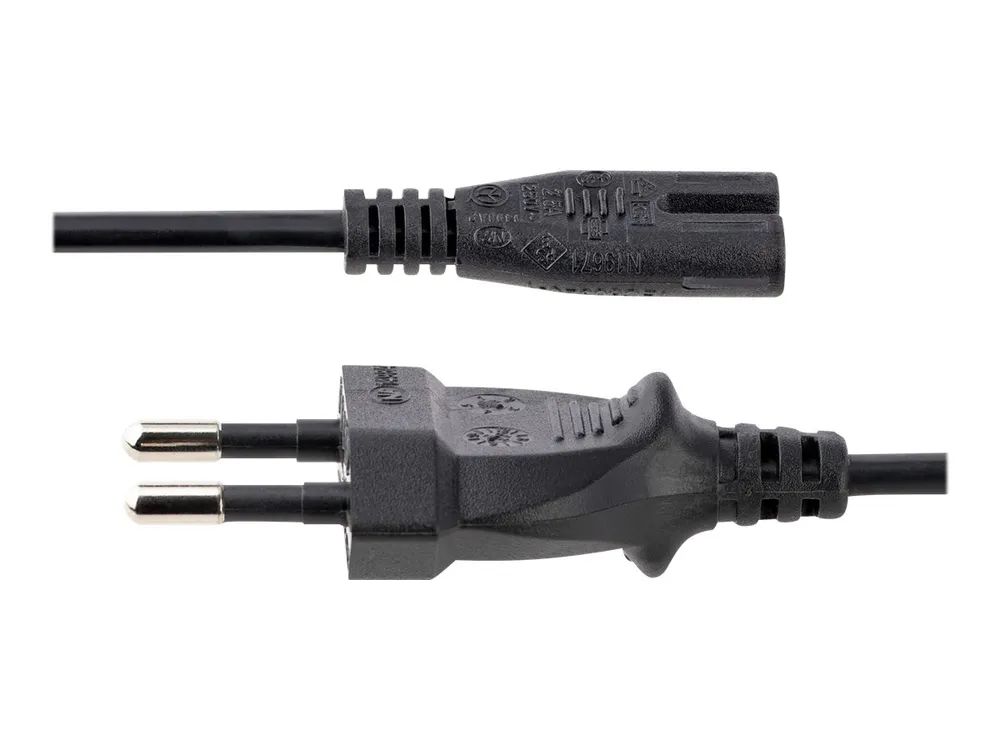 StarTech.com 2 m Laptop Stromkabel, Eurostecker auf C7 Stecker, 2.5A 250V - Stromkabel - Eurostecker (S)