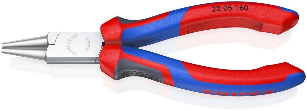 KNIPEX Rundzange mit Comfort-Griffen verchromt 160 mm