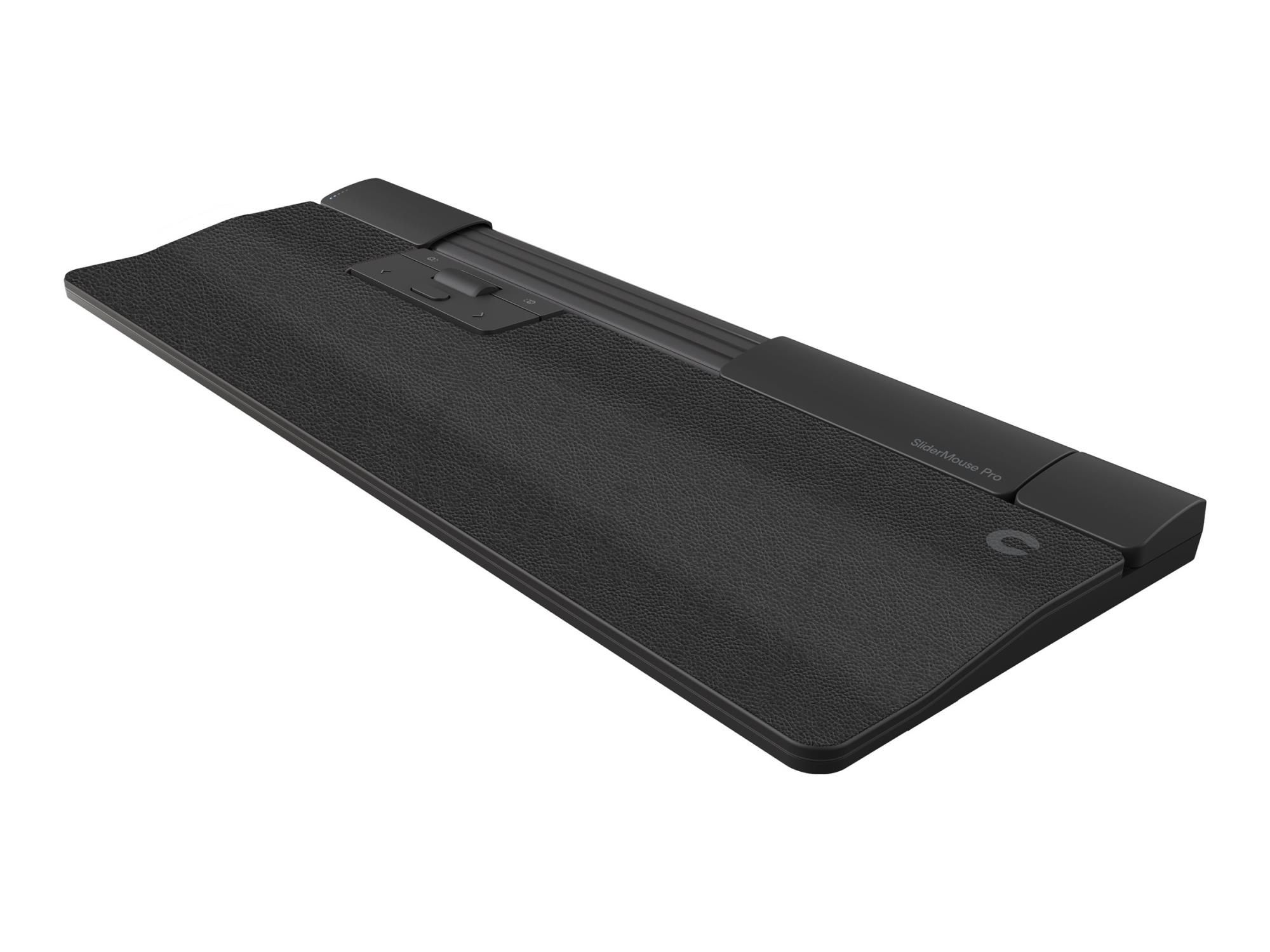 Contour SliderMouse Pro - Zentrale Maus - mit verlängerter Armauflage und veganem Leder