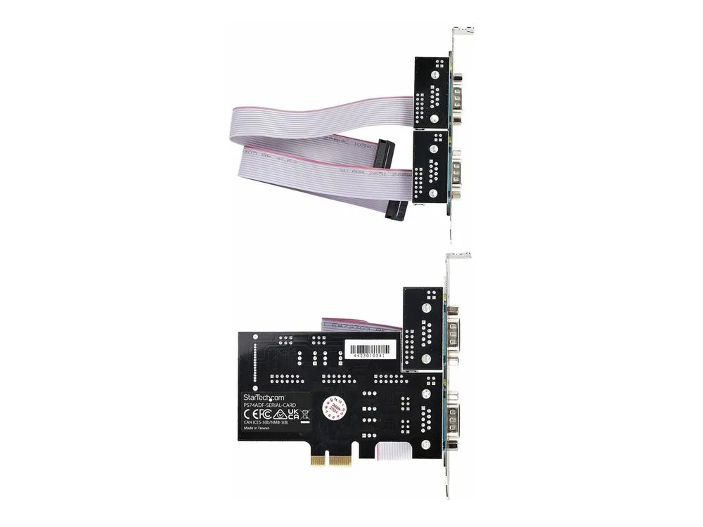 StarTech.com 4-Port Serielle PCIe Karte, RS232/RS422/RS485 Serielle Karte