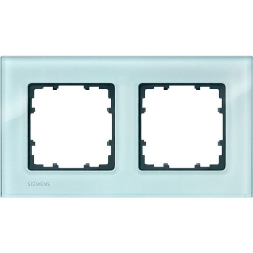 Siemens 2 FACH RAHMEN 80X80 D-MIRO / SIEMEN 5TG1 202 ECHTGLAS 5TG1202