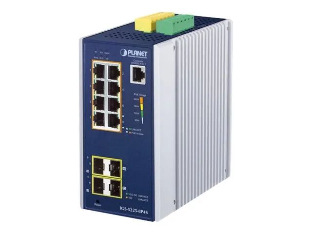 Planet IGS-5225-8P4S - Switch - L2+ - managed - 8 x 10/100/1000 (PoE+)