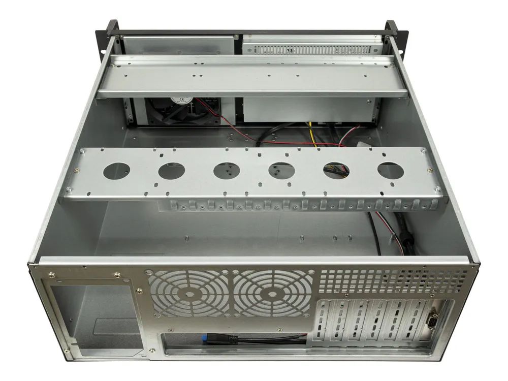 Inter-Tech IPC 4U-4460TFT - Rack-Montage - E-ATX - keine Spannungsversorgung (ATX / PS/2)