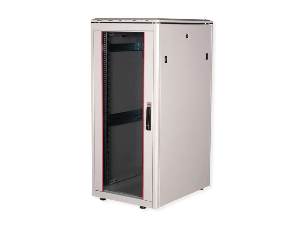 ROLINE Pro - Schrank Netzwerkschrank - mit Glastür, 600 x 800 mm (B x T)