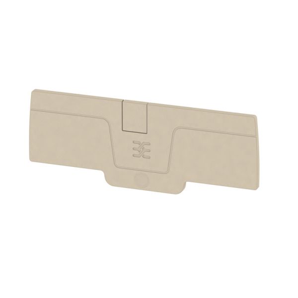 WEIDMÜLLER Abschlussplatte (Klemmen), 85.8x2.1mm, dunkelbeige