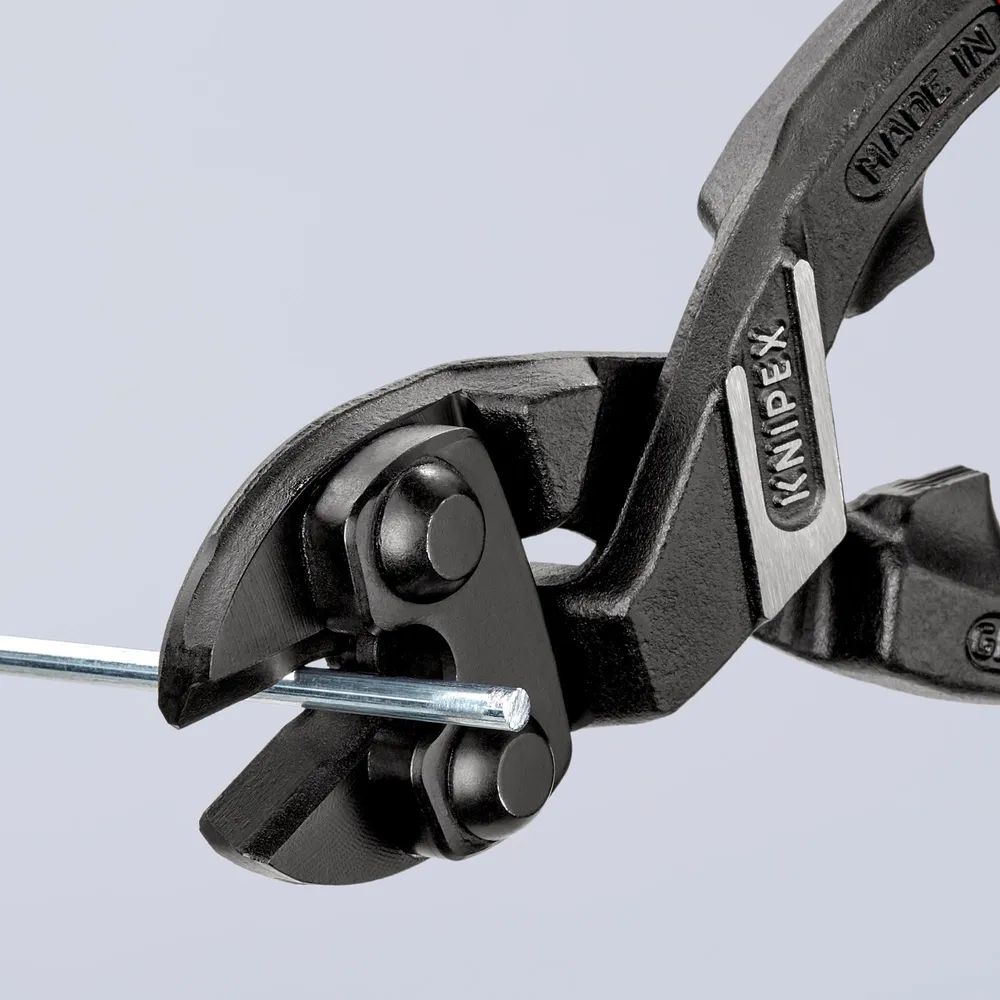 KNIPEX CoBolt® Kompakt-Bolzenschneider mit Kunststoff überzogen schwarz atramentiert 200 mm