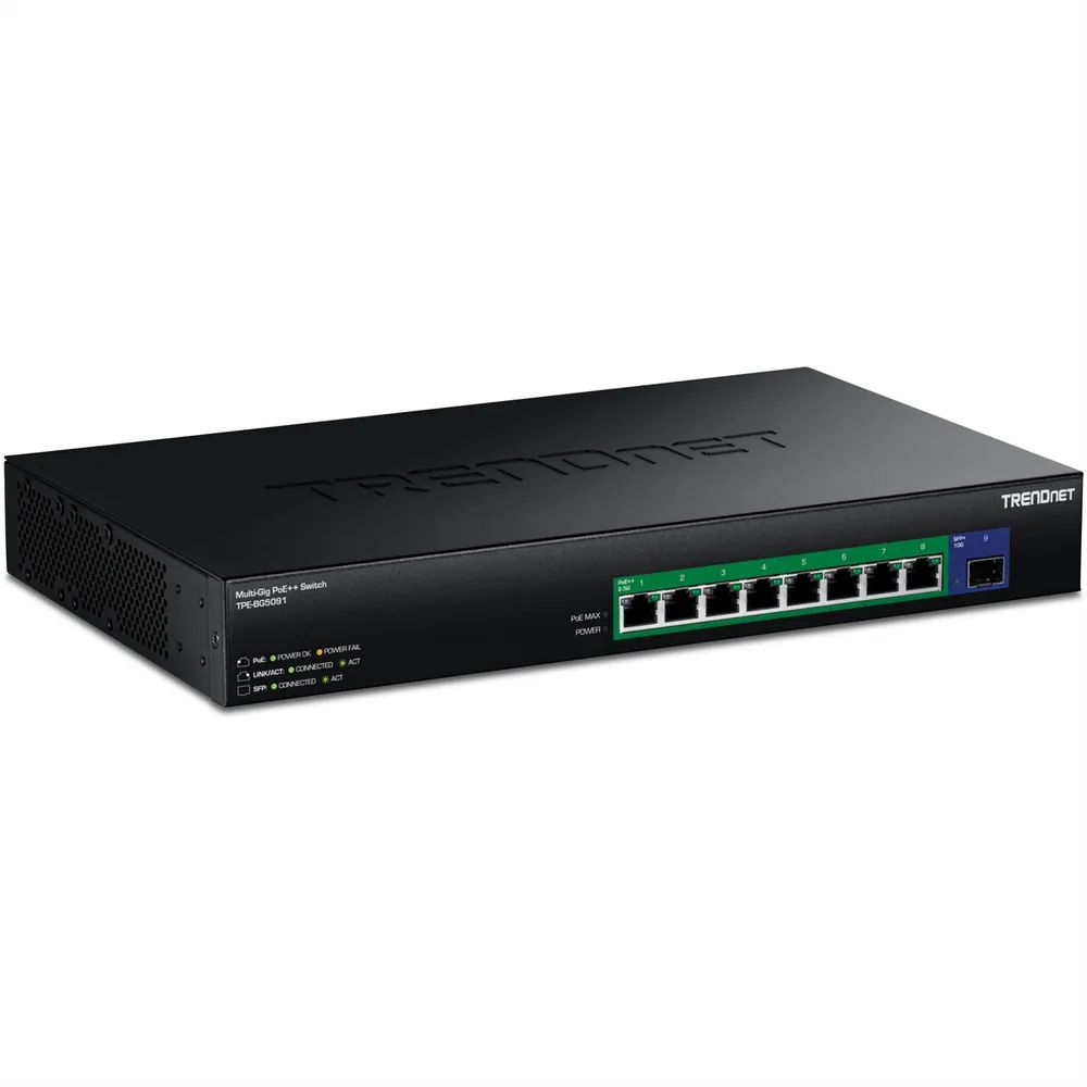 TRENDnet TPE-BG5091 Switch 480W 2.5G Power PoE++ mit 10G SFP+ P - Switch - 1 Gbps