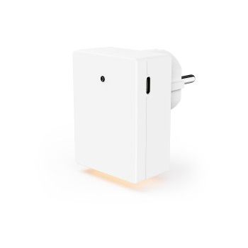 Hama LED-Nachtlicht f. Steckdose, 1x USB-A, 1x USB-C, Dämmerungssensor, Warmweiß