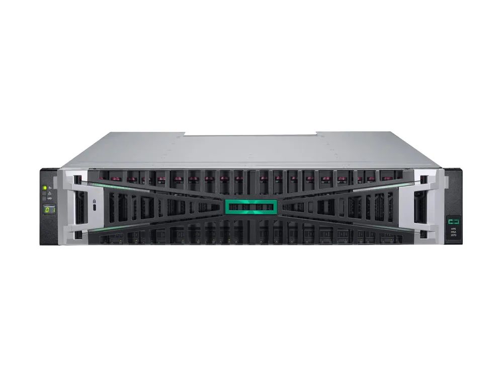 HPE Modular Smart Array 2070 10/25GbE iSCSI SFF Storage - 7th Generation - Solid-State-/Festplattenarray - 0 TB - 24 Schächte (SAS-3)