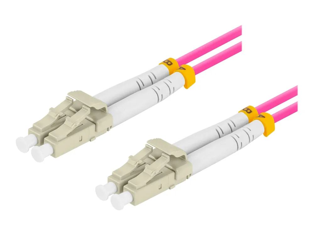 Lanberg Fiber Patchk. MM LC/UPC-LC/UPC DUPLEX OM4 50/125 - Multimode-Faser - 10 m