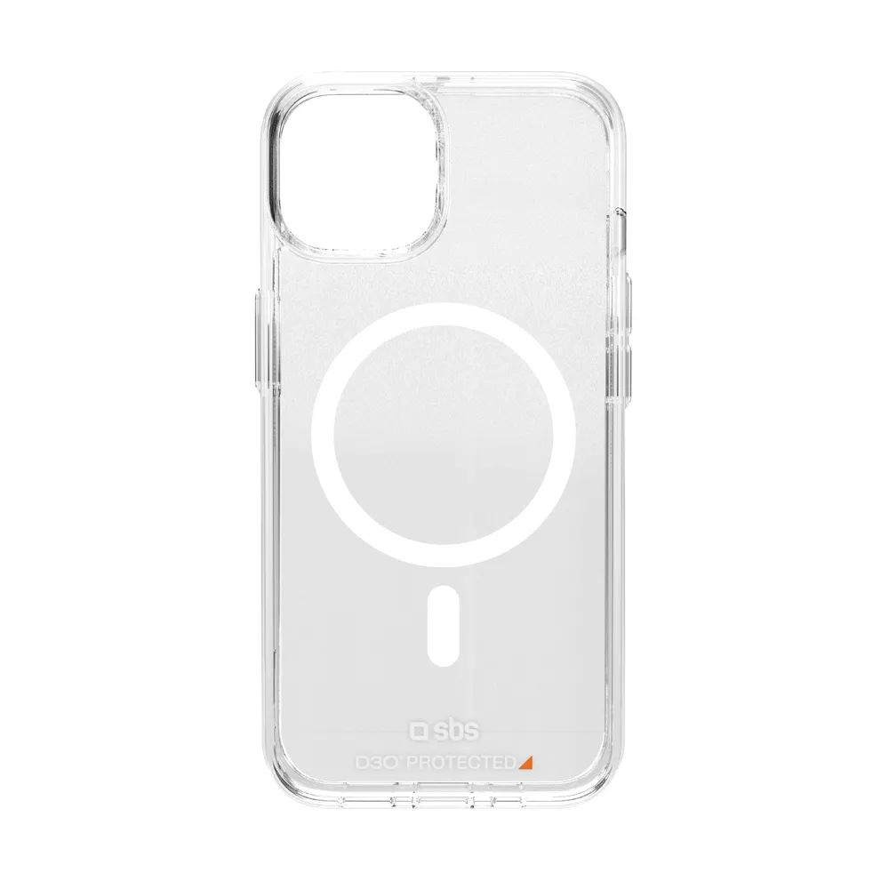 SBS EXTREME MAG D3O MagSafe kompatibles Cover für iPhone 15, transparent
